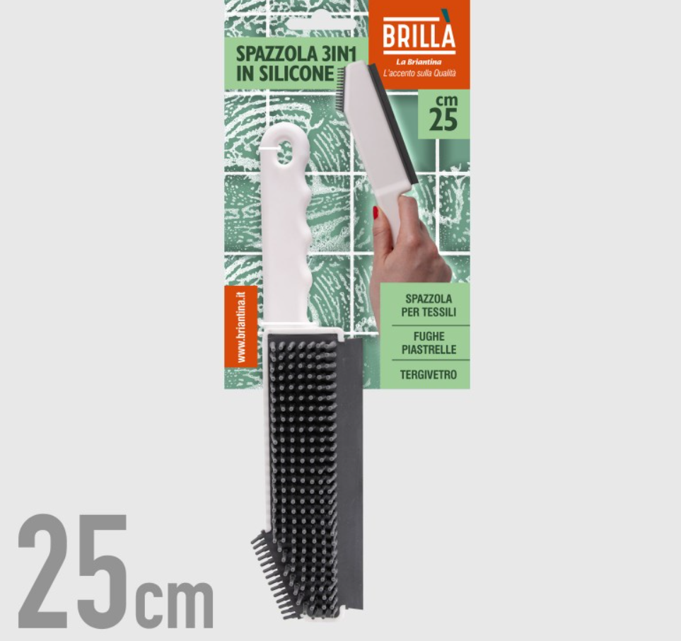 Spazzola 3in1 in silicone multifunzionale