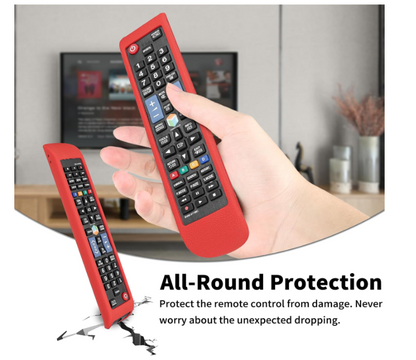 Custodia per Telecomando in Silicone Elastico Compatibile con TV Protezione Antiurto con Cordino 23cm per Sicurezza e Facile Gestione