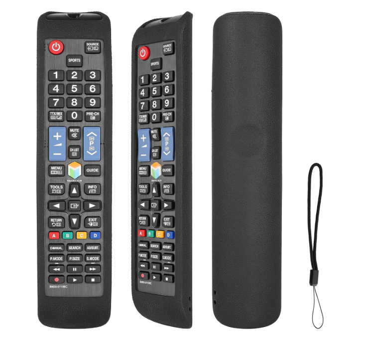 Custodia per Telecomando in Silicone Elastico Compatibile con TV Protezione Antiurto con Cordino 23cm per Sicurezza e Facile Gestione