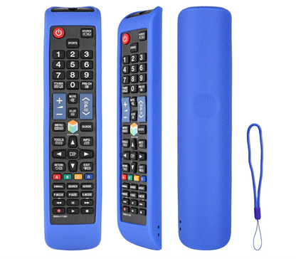 Custodia per Telecomando in Silicone Elastico Compatibile con TV Protezione Antiurto con Cordino 23cm per Sicurezza e Facile Gestione