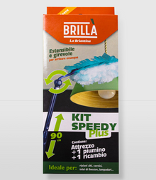 Kit Speedy Plus è l'attrezzo catturapolvere con manico allungabile