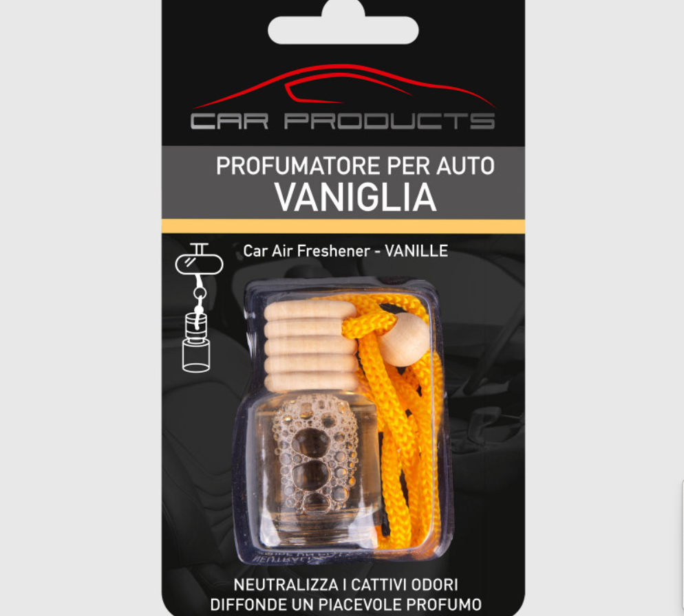 Profumatore liquido per auto in 4 fragranze assortite - 10 ml.