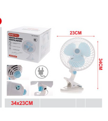 Ventilatore piccolo ventilatore portatile con 3 velocità forte silenzioso e rotazione a 180 ° ventilatore da tavolo per casa ufficio DIAMETRI 23CM  H 31CM