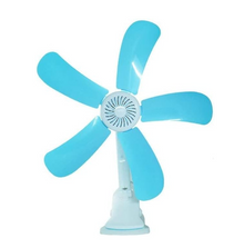 Piccolo Ventilatore elettrico con Pinza e Doppio Snodo dotato di 5 Pale per Tavolo Scrivania Casa Letto Ufficio 39*H48CM