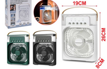 Ventilatore USB C Mini Condizionatore da Tavolo con Nebulizzatore d'Acqua 500ML Timer Autospegnimento Ruotabile LED Silenzioso Portatile per Casa Ufficio Campeggio