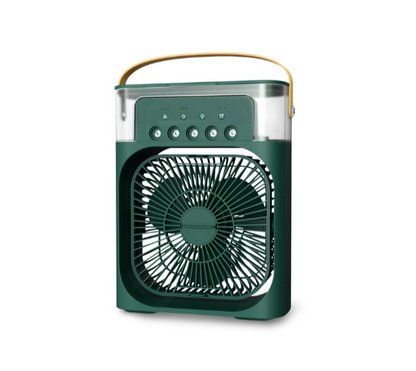 Ventilatore USB C Mini Condizionatore da Tavolo con Nebulizzatore d'Acqua 500ML Timer Autospegnimento Ruotabile LED Silenzioso Portatile per Casa Ufficio Campeggio