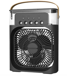 Ventilatore USB C Mini Condizionatore da Tavolo con Nebulizzatore d'Acqua 500ML Timer Autospegnimento Ruotabile LED Silenzioso Portatile per Casa Ufficio Campeggio