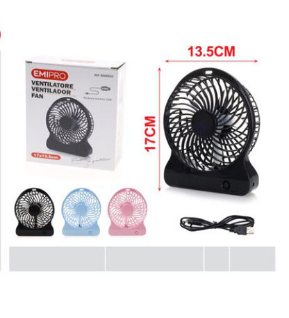 Ventilatore di raffreddamento portatile 3 velocità regolabili luce LED integrata dispositivo di raffreddamento estivo for domestici