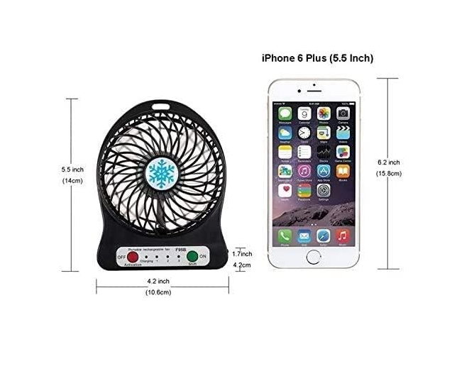 Ventilatore di raffreddamento portatile 3 velocità regolabili luce LED integrata dispositivo di raffreddamento estivo for domestici