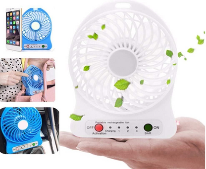 Ventilatore di raffreddamento portatile 3 velocità regolabili luce LED integrata dispositivo di raffreddamento estivo for domestici