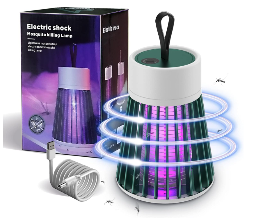 Nuovo Mosquito Zapper, Zapper con lampada UV, lampada ricaricabile USB con batteria 1200 mAh5V, lampada zanzara per campeggio giardini interni 88*125MM