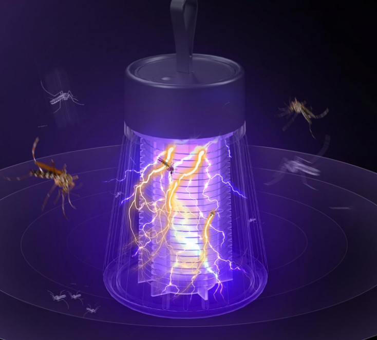 Nuovo Mosquito Zapper, Zapper con lampada UV, lampada ricaricabile USB con batteria 1200 mAh5V, lampada zanzara per campeggio giardini interni 88*125MM