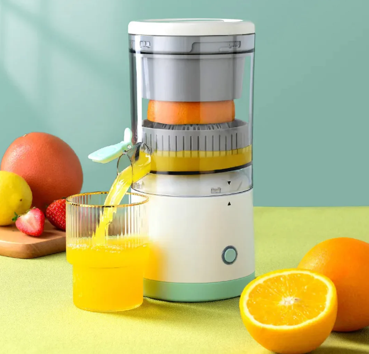 Spremiagrumi Elettrico con Motore Potente e Cavo di Ricarica USB per Succhi di Frutta Fresca e Saporiti