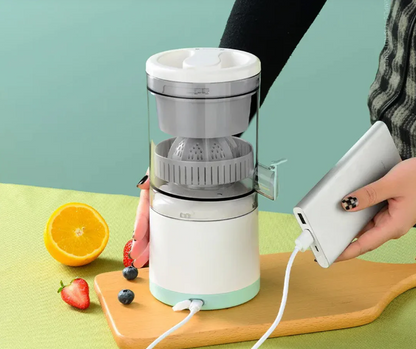 Spremiagrumi Elettrico con Motore Potente e Cavo di Ricarica USB per Succhi di Frutta Fresca e Saporiti