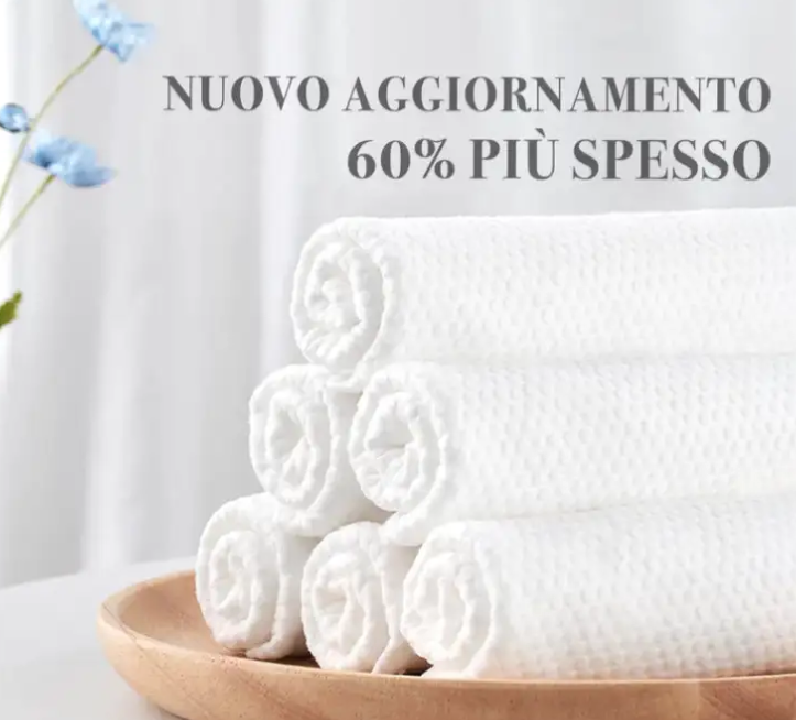 Fazzoletti per la pulizia, asciugamani per la pulizia del viso - salviette asciutte struccanti | Asciugamano morbido umido e asciutto in rotolo, salviette per il viso del salone di bellezza per90g 20*20 80pz