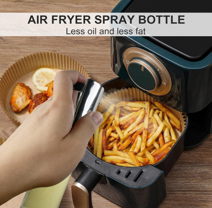 Spruzzino per Olio, 100 ML Spray Olio con Scala, Spruzzatore Olio Bottiglia di Olio o aceto Riutilizzabile Trasparente, Adatto per Cucinare, Grigliare, cuocere al Forno, Pasta, insalate