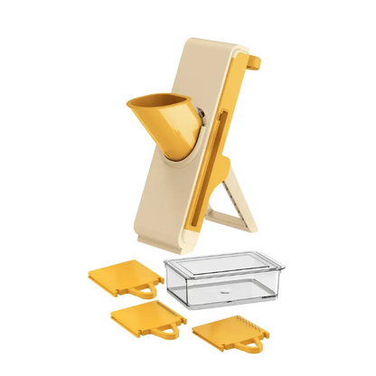 safe mandoline Food Slicer, Vegetable Slicer for Kitchen, Mandoline Potato Slicer，Kitchen Food Slicer, 4in1 & Thickness Adjuster Multifunctional Chopper Vegetable Cutter for Fast Meal