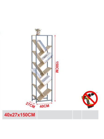 Piccolo Supporto Salvaspazio per Mensole Design Industriale H150CM Stabile Durevole per Soggiorno Casa Ufficio Camera Bambini con Ampio Spazio di Archiviazione e Sicurezza Migliorate