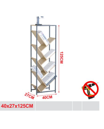 Piccolo Supporto Salvaspazio per Mensole Design Industriale H150CM Stabile Durevole per Soggiorno Casa Ufficio Camera Bambini con Ampio Spazio di Archiviazione e Sicurezza Migliorate