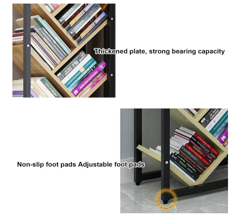 Piccolo Supporto Salvaspazio per Mensole Design Industriale H150CM Stabile Durevole per Soggiorno Casa Ufficio Camera Bambini con Ampio Spazio di Archiviazione e Sicurezza Migliorate