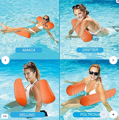 gonfiabile galleggiante 2 posti 138x132 cm/1 POSTI 112*70CM per relax in piscina e mare