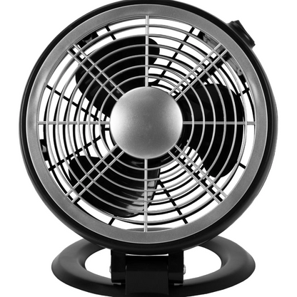 Ventilatore Pieghevole da Tavolo 25 Watt h25x23x26 cm Diametro 23 cm Silenzioso e Regolabile con 3 Pale per Flusso Aria 66 m³/min