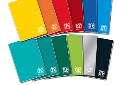 One Color - Maxi Quaderno A4 - Tinta Unita Quadretti 10PZ
