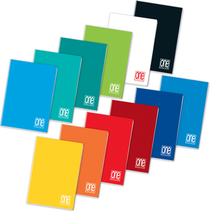 One Color - Maxi Quaderno A4 - Tinta Unita Quadretti 10PZ