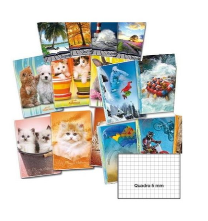 Quadretti Fantasia Varia Scuola Elementari Qualita 10 MAXI QUADERNI A4 &nbsp;