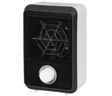 Riscaldatore ausiliario elettrico compatto da 600 W - Riscaldatore a ventola portatile con sicurezza antiribaltamento e surriscaldamento, ignifugo V0 - Per stanze fino a 10 m²