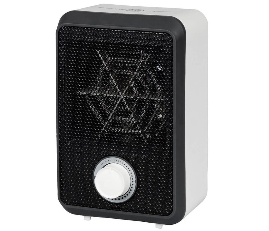 Riscaldatore ausiliario elettrico compatto da 600 W - Riscaldatore a ventola portatile con sicurezza antiribaltamento e surriscaldamento, ignifugo V0 - Per stanze fino a 10 m²