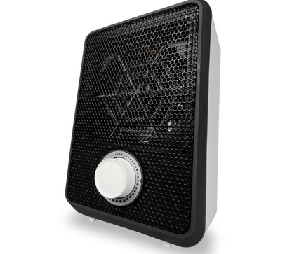 Riscaldatore ausiliario elettrico compatto da 600 W - Riscaldatore a ventola portatile con sicurezza antiribaltamento e surriscaldamento, ignifugo V0 - Per stanze fino a 10 m²