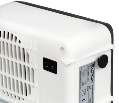 Riscaldatore ausiliario elettrico compatto da 600 W - Riscaldatore a ventola portatile con sicurezza antiribaltamento e surriscaldamento, ignifugo V0 - Per stanze fino a 10 m²