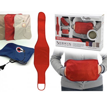 Borsa Acqua Calda Elettrica con Cintura e Tasca Scalda mani 550 Watt