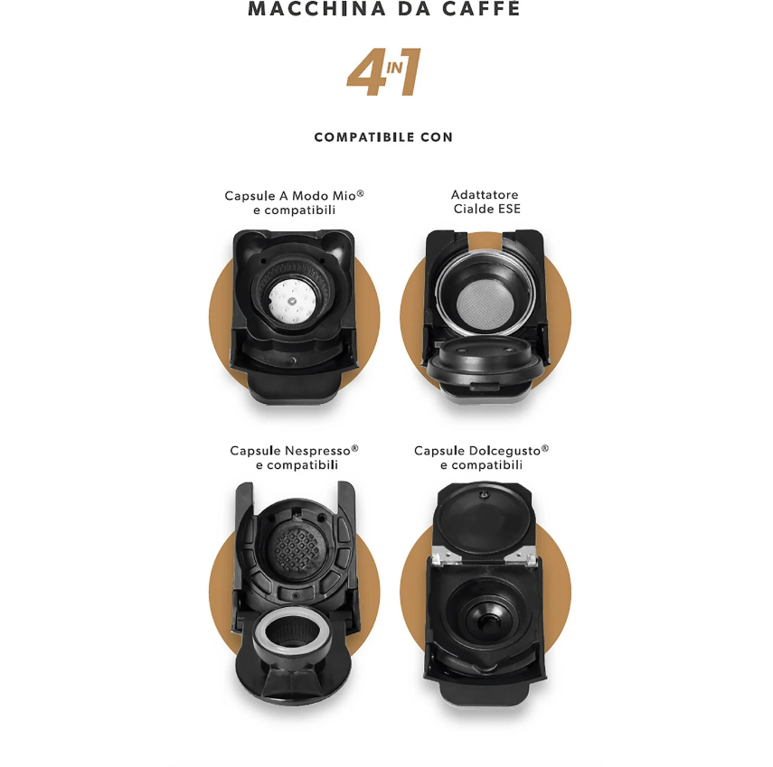 Macchina da caffè 4 in 1 Alice Express 1450 Watt