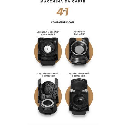 Macchina da caffè 4 in 1 Alice Express 1450 Watt