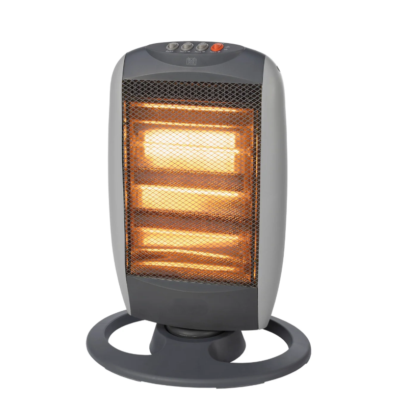Stufa Alogena Oscillante con 3 Livelli di Potenza 1200 Watt