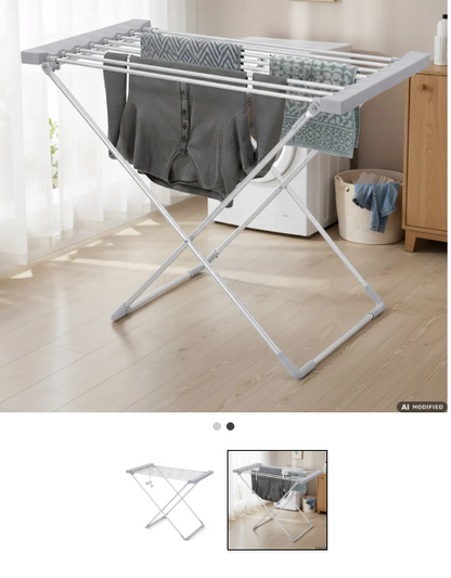Stendibiancheria Elettrico Pieghevole 120 Watt