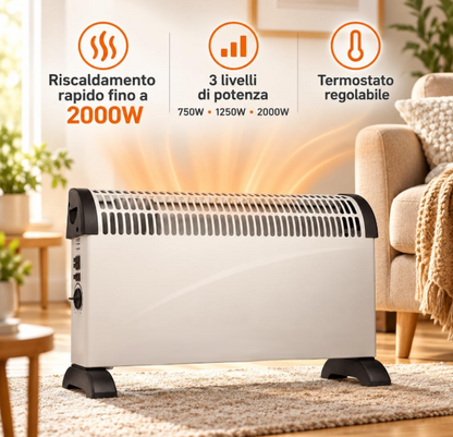 Termoconvettore Elettrico 2000 Watt