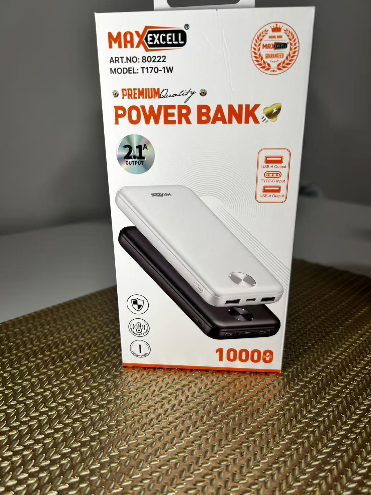 POWER BANK 10000mah 2.1A