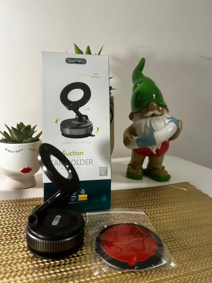 Supporto Magnetico per Telefono Super Forte N52, Lega di Alluminio Aggiornata, Design Pieghevole e Rotabile a 360°, Dotato di Ventosa a Vuoto, Perfetto per Cruscotti Auto, Piastrelle del Bagno e Superfici in Vetro