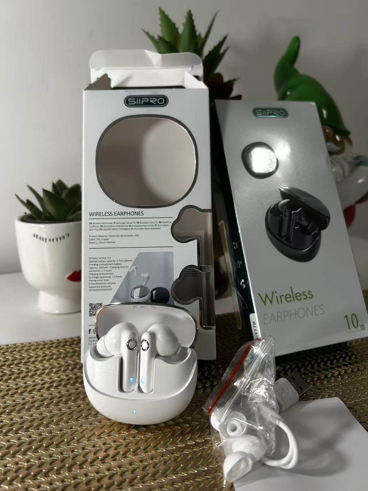 auricolari wireless  - Praticità True Wireless impareggiabile con design ergonomico per massimo comfort e suono Hi-Fi con bassi, chiamate HD Stereo ACC - Perfetti per utenti Android e iPhone