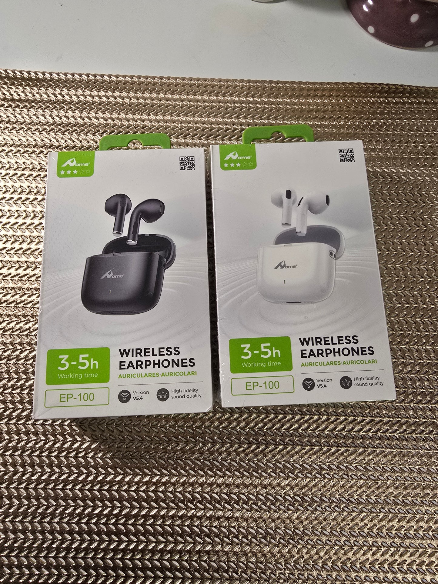 Auricolari Wireless, Cuffie In-Ear con Cancellazione del Rumore, Dotate di Doppio Microfono per Chiamate Chiare, Tecnologia Wireless   Compatte e Portatili, Perfetti come Regalo