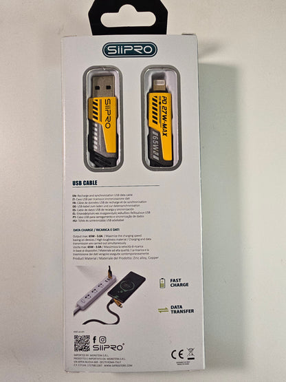 Cavo di Ricarica Rapida 4-in-1, 100 cm, Doppio Connettore Type-C & USB Lightning, Cavo Piatto in Tessuto, Superficie Opaca, USB Maschio a Maschio, Compatibile con iPhone 15, per iPhone, Cavo di Ricarica USB Type C per Tablet