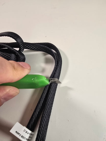 Cavo di Ricarica Rapida 4-in-1, 100 cm, Doppio Connettore Type-C & USB Lightning, Cavo Piatto in Tessuto, Superficie Opaca, USB Maschio a Maschio, Compatibile con iPhone 15, per iPhone, Cavo di Ricarica USB Type C per Tablet