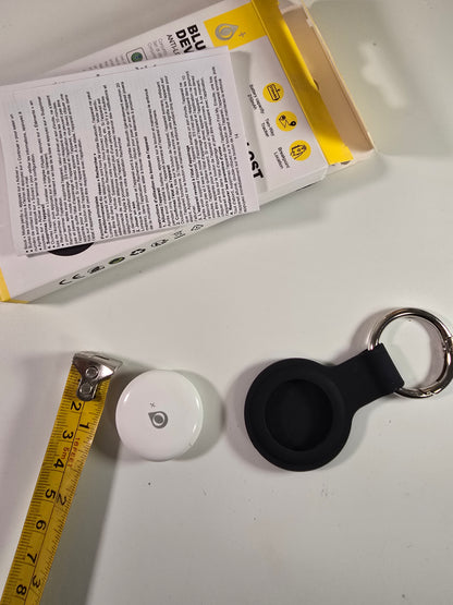 Air Tag Ricambio Smart Tracker Compatibile con "Trova" (Solo iOS), con Custodia, Progettato per un Seguimento Accurato di Chiavi, Cani, Gatti, Animali Domestici, Bagagli, Valigie, Borse, Batterie Sostituibili