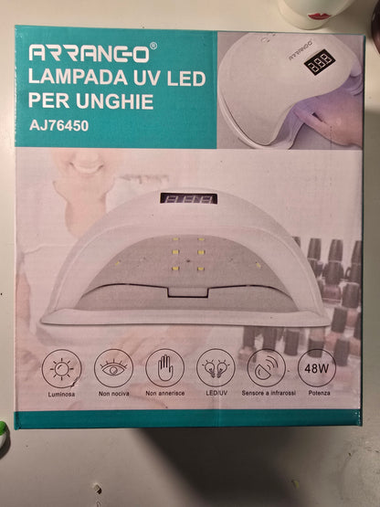 1 Piece Nail Lamp with 24 Lamp Beads, Dual Light Source Nail Machine, for Women and DIY Nail Art Use