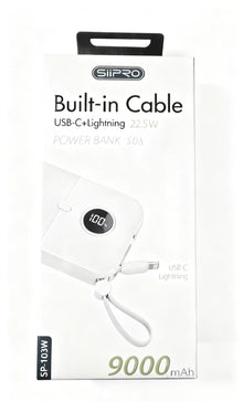 Power Bank Portatile Ultra Sottile da 9000mAh con  Uscita USB, Progettata per Emergenze all'Aperto, Adatta per Dispositivi Mobili iPhone/Android e Altri Apparecchi Elettronici Digitali, Include Cavo di Ricarica Tipo-C/iphone, Regali per le Feste