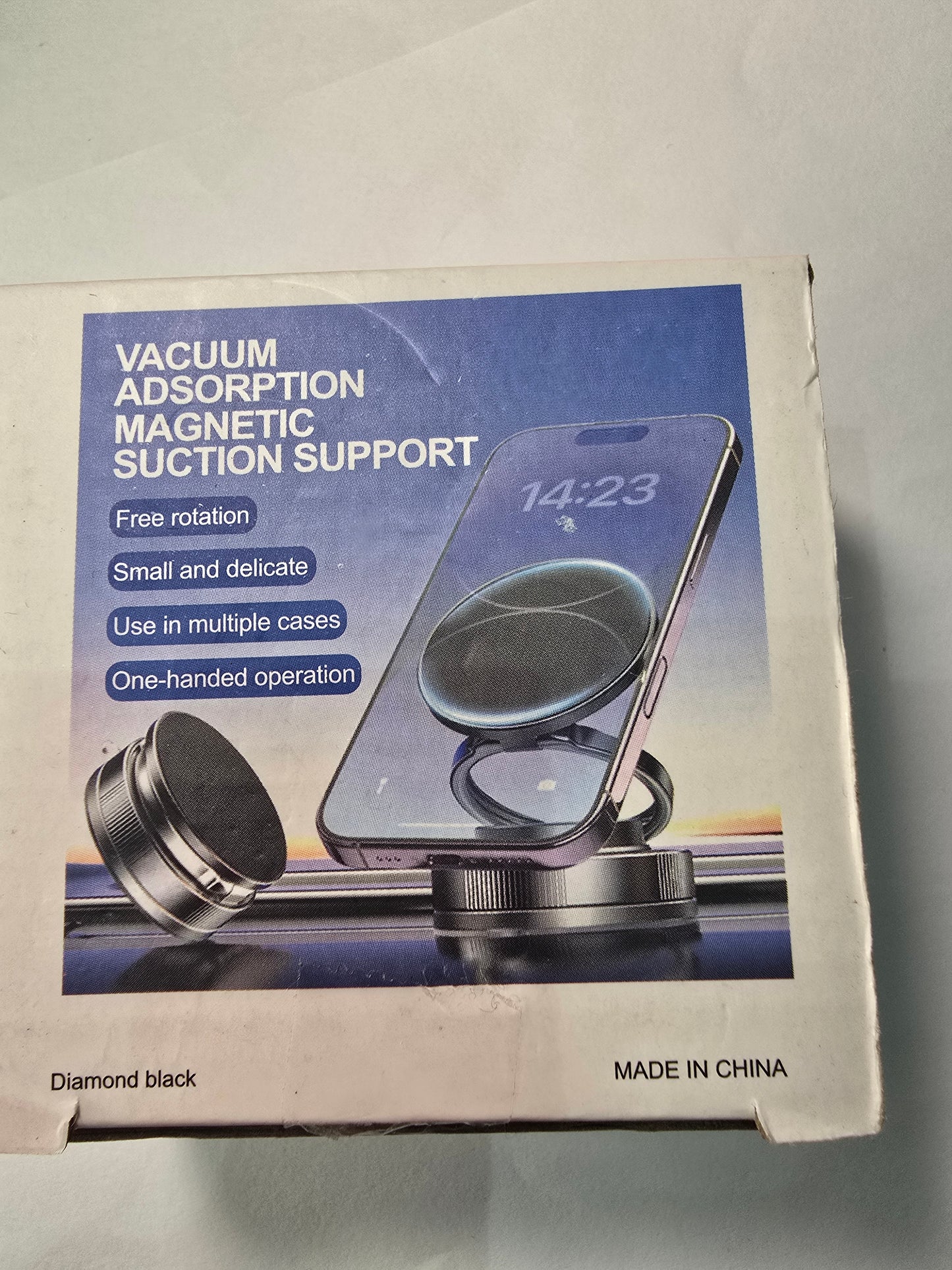 Supporto Magnetico per Telefono Super Forte, Lega di Alluminio Aggiornata, Design Pieghevole e Rotabile a 360°, Dotato di Ventosa a Vuoto, Perfetto per Cruscotti Auto, Piastrelle del Bagno e Superfici in Vetro