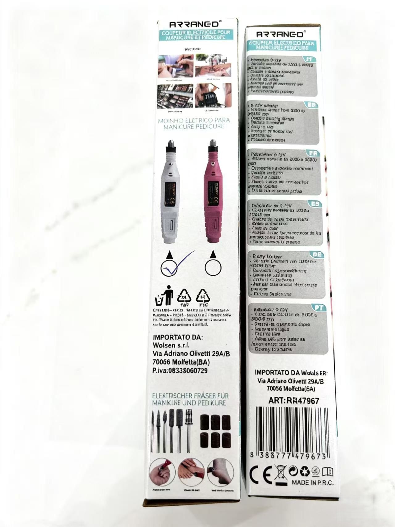 FRESA ELETTRICA PER MANICURE E PEDICURE